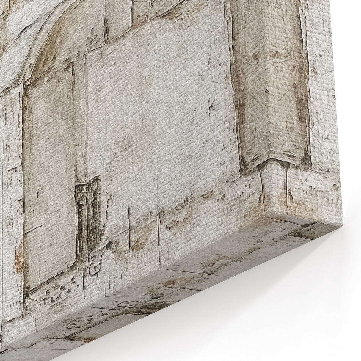 Minimalist Abstract Architecture Art - Monochrome Coastal Structure Print