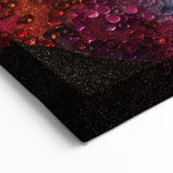 Vibrant Dancing Silhouette Art - Multicolor Abstract in Starry Background