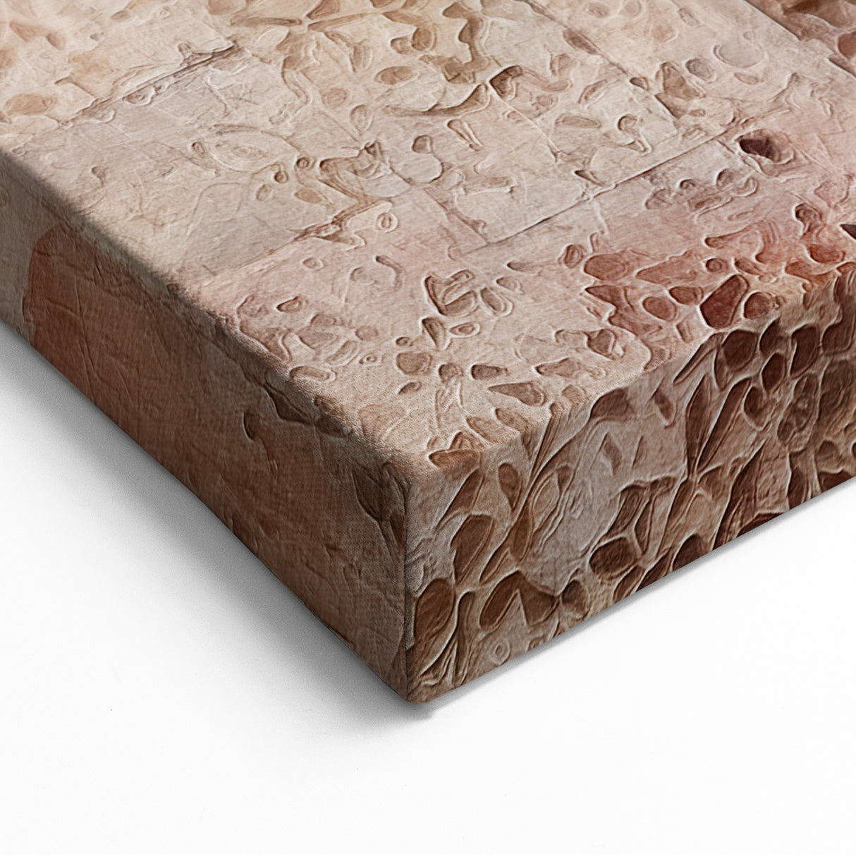 Ornate Temple Abstract Architecture Art - Beige and Pink Tones Print