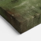 Abstract Landscape with Rustic Greens and Blues - Modern Nature Wall Art