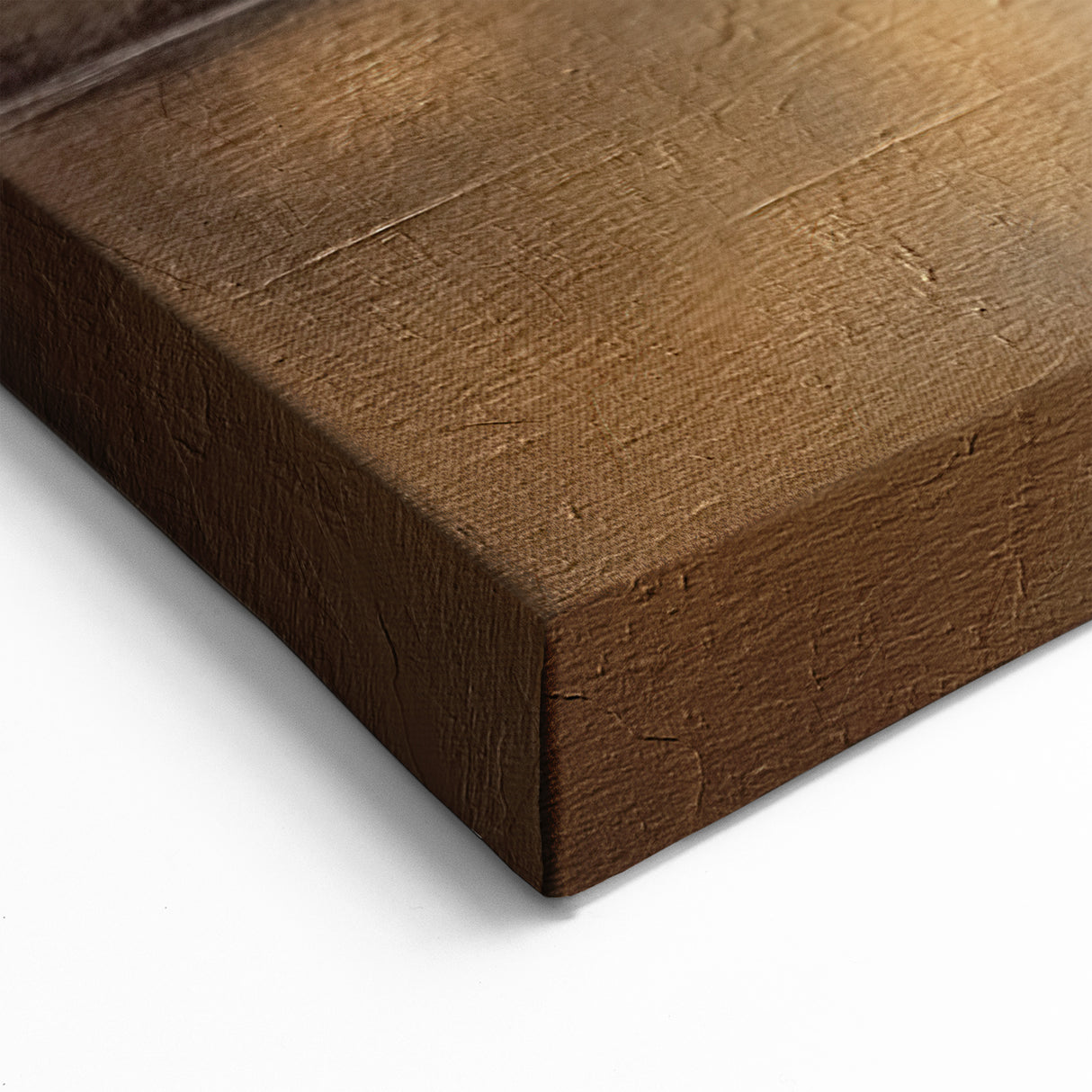 Golden Horizon Abstract Landscape - Contemporary Sunset Wall Art