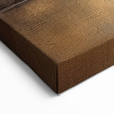 Golden Horizon Abstract Landscape - Contemporary Sunset Wall Art