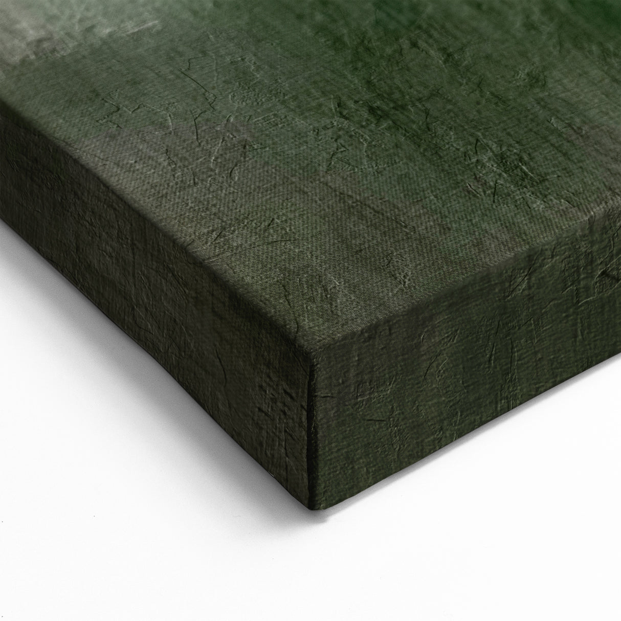 Soft Abstract Landscape in Green and Gray - Minimalist Nature Wall Art