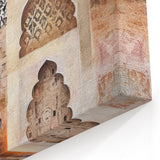 Ornate Architectural Abstract – Textured Vintage Wall Art Canvas Print
