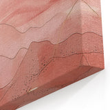 Modern Abstract Landscape Art - Moonlit Desert Scene on Canvas