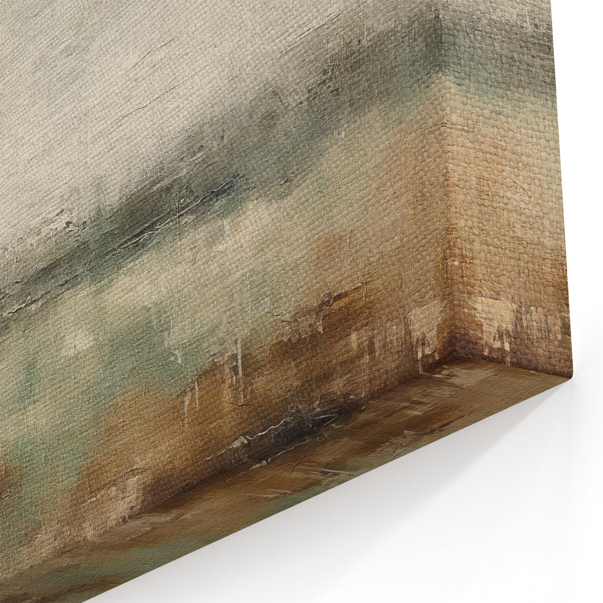 Contemporary Landscape Abstract - Serene Misty Horizon Wall Art