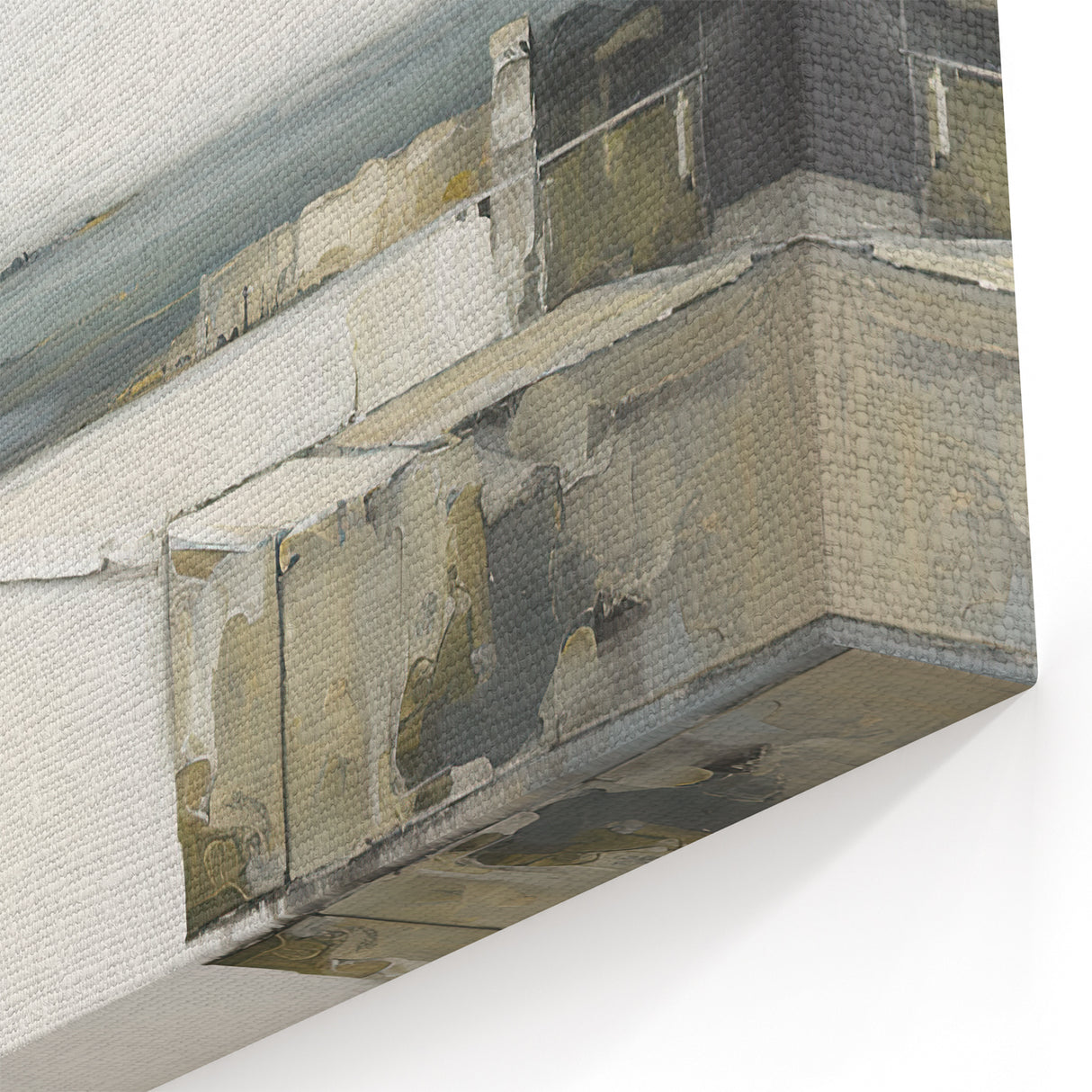 Modern Abstract Architecture – Monochromatic Coastal Wall Art Print