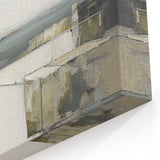 Modern Abstract Architecture – Monochromatic Coastal Wall Art Print