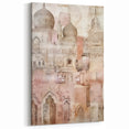 Intricate Domed Architecture Art – Vintage Abstract Wall Art Canvas Print