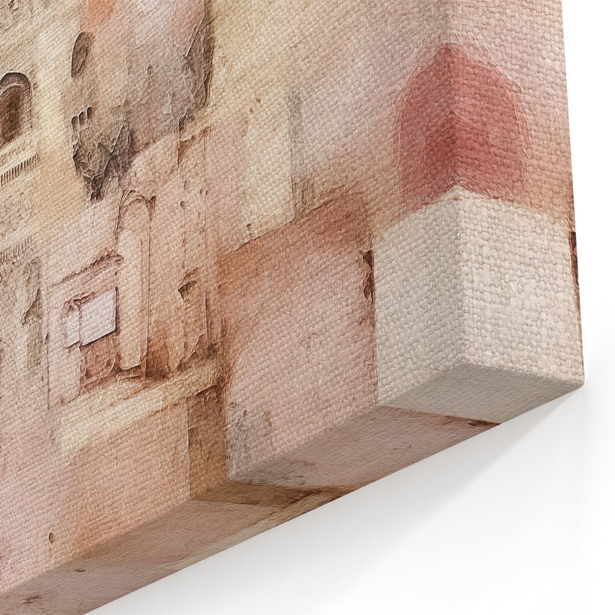 Intricate Domed Architecture Art – Vintage Abstract Wall Art Canvas Print