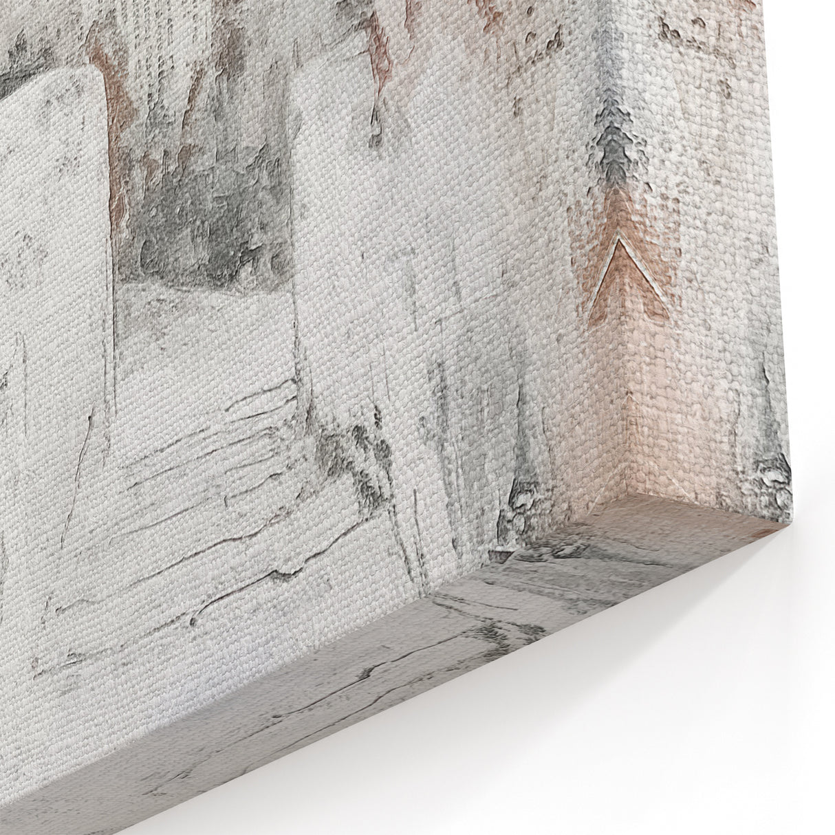 Minimalist Mediterranean Architecture Art – Abstract Coastal Canvas Print