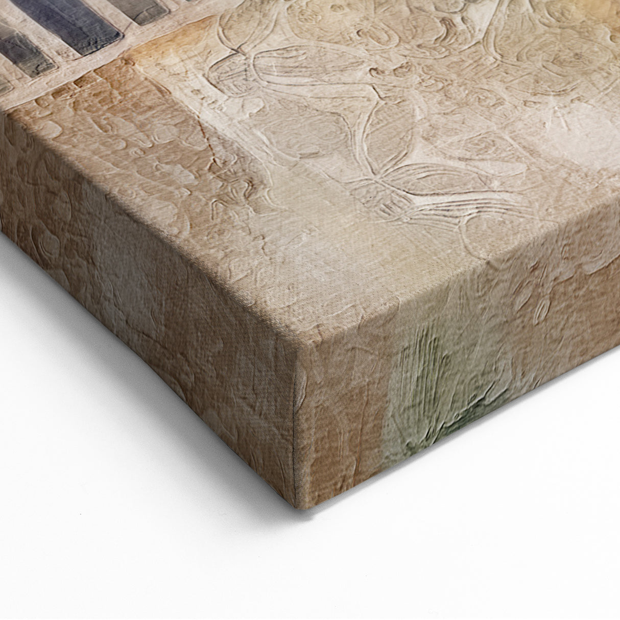 Ornate Architectural Abstract – Textured Vintage Wall Art Canvas Print