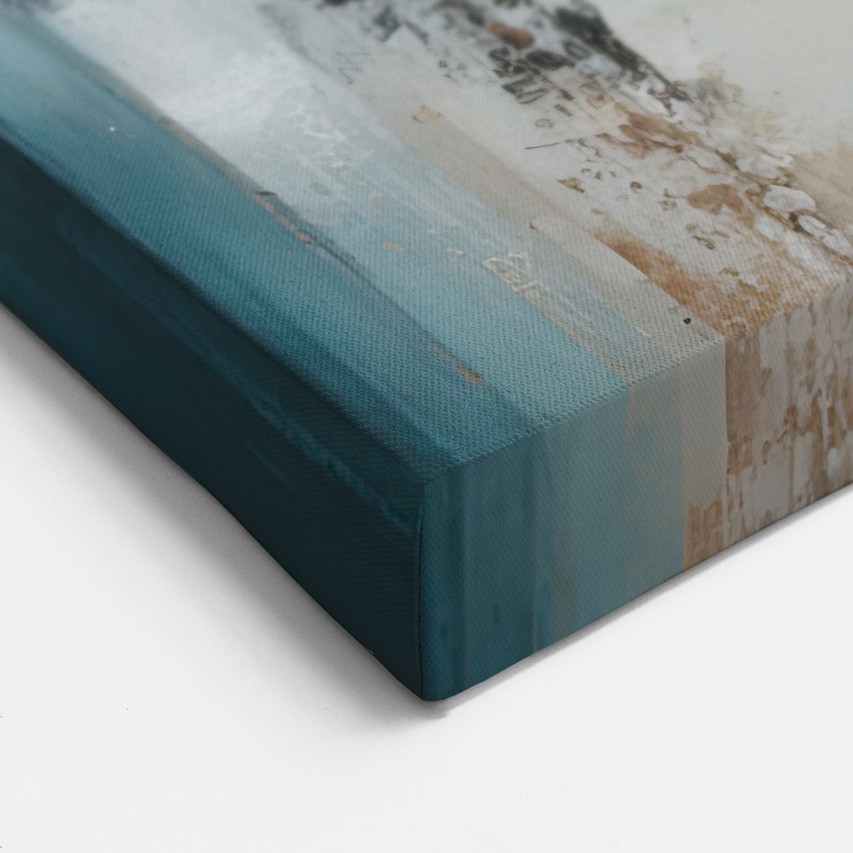 Modern Coastal Architecture Art – Abstract Seaside Canvas Wall Print