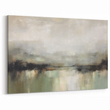Soft Misty Landscape - Neutral Toned Abstract Canvas Wall Art