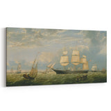 Golden State Ship Realism Art Print - Fitz Henry Lane Nautical Canvas Art