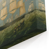 Golden State Ship Realism Art Print - Fitz Henry Lane Nautical Canvas Art