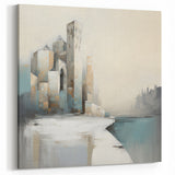 Abstract Architecture Wall Art - Modern Architectural Geometric Canvas