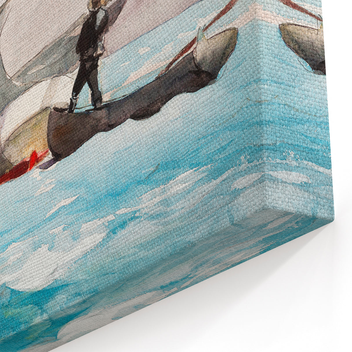 Stowing Sail Nautical Realism Art Print - Winslow Homer Maritime Canvas