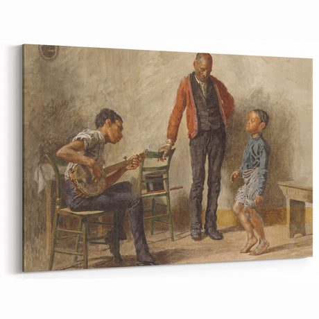 The Dancing Lesson Realism Art Print - Thomas Eakins Classic Canvas Decor