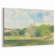 View at Oaklands Realism Art Print - Tranquil Landscape Canvas Decor