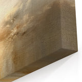 Golden Glow Sunset - Tranquil Abstract Landscape Canvas Wall Art