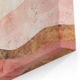 Desert Serenity - Minimalist Abstract Pink and Beige Landscape Canvas