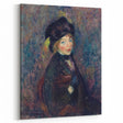 Head of Girl with Feathered Turban Art Print - William Glackens Portrait