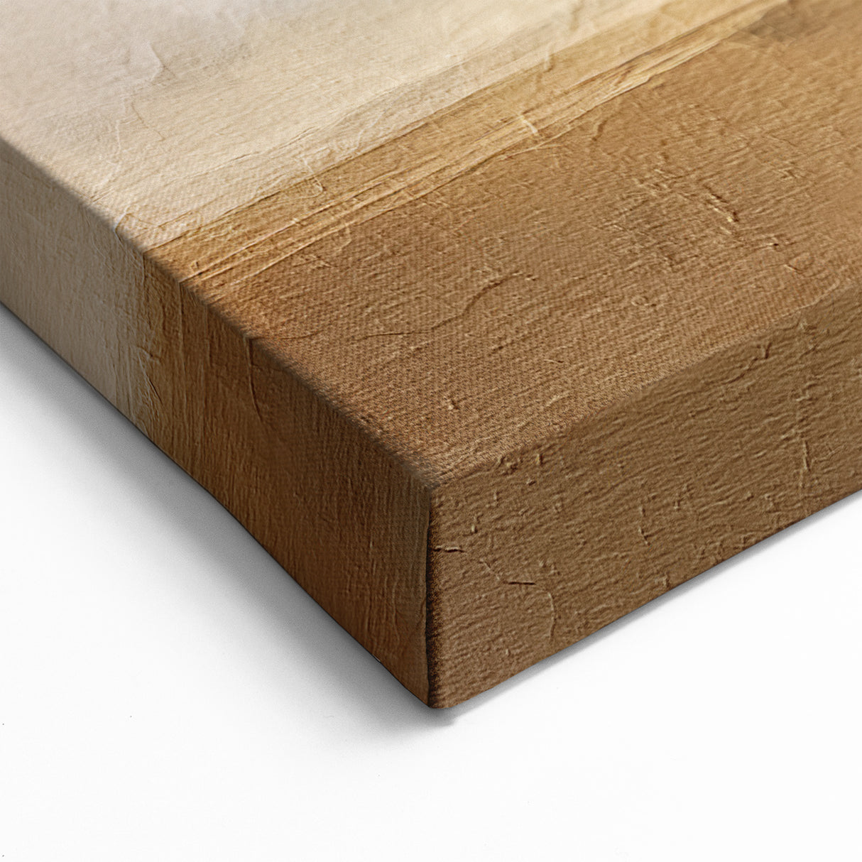 Golden Horizon Clouds - Tranquil Abstract Sunset Landscape Canvas Art