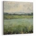 Modern Landscape Abstract - Serene Green Landscape Wall Art