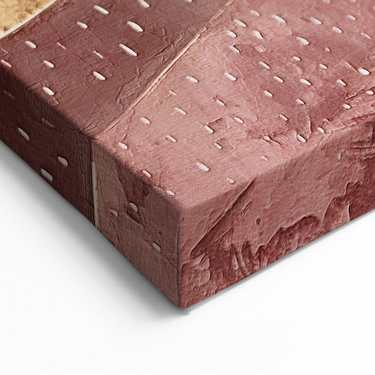 Abstract Landscape Art - Dreamy Pink & Gold Night Sky Wall Decor