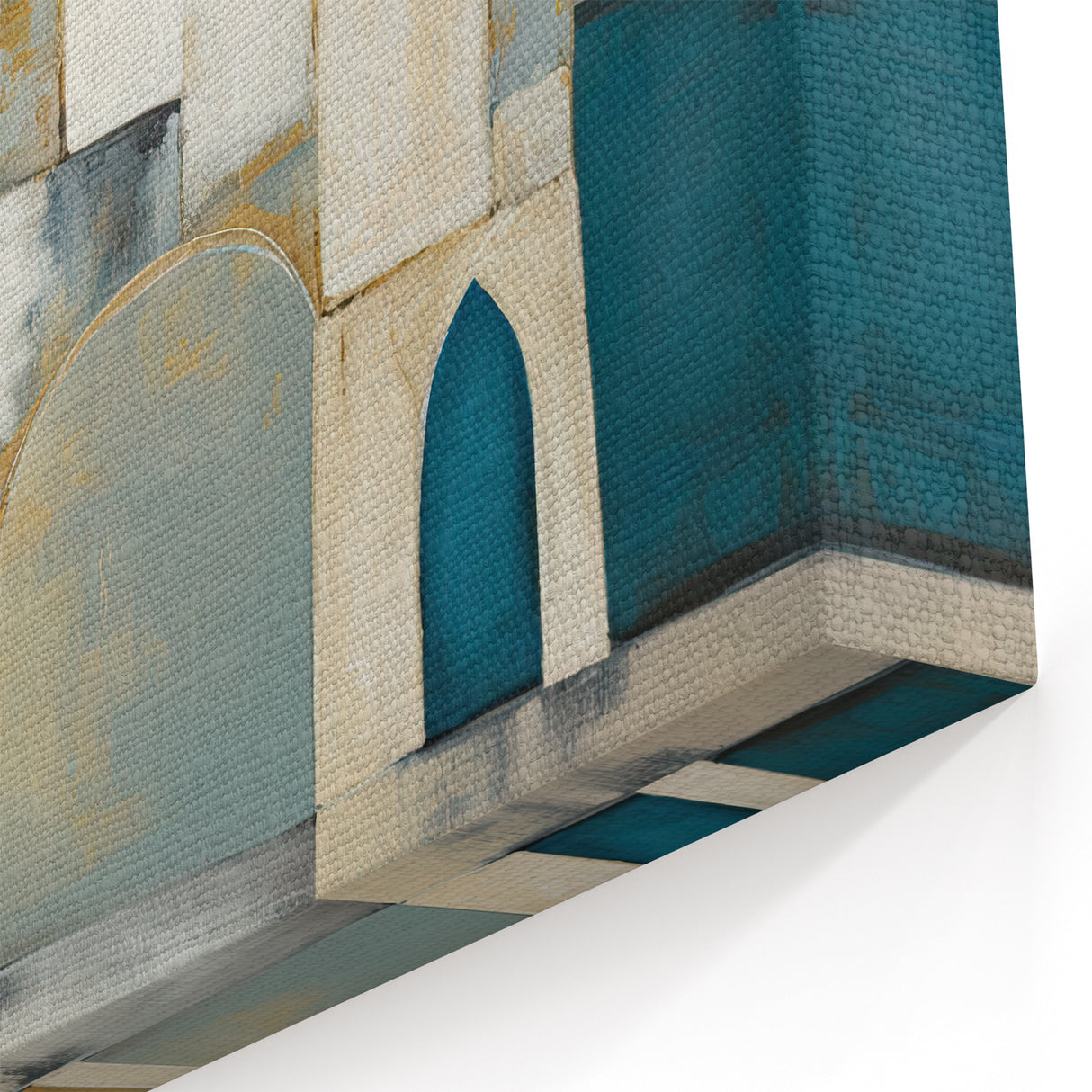 Modern Architecture Art - Abstract Urban Skyline Canvas Wall Decor