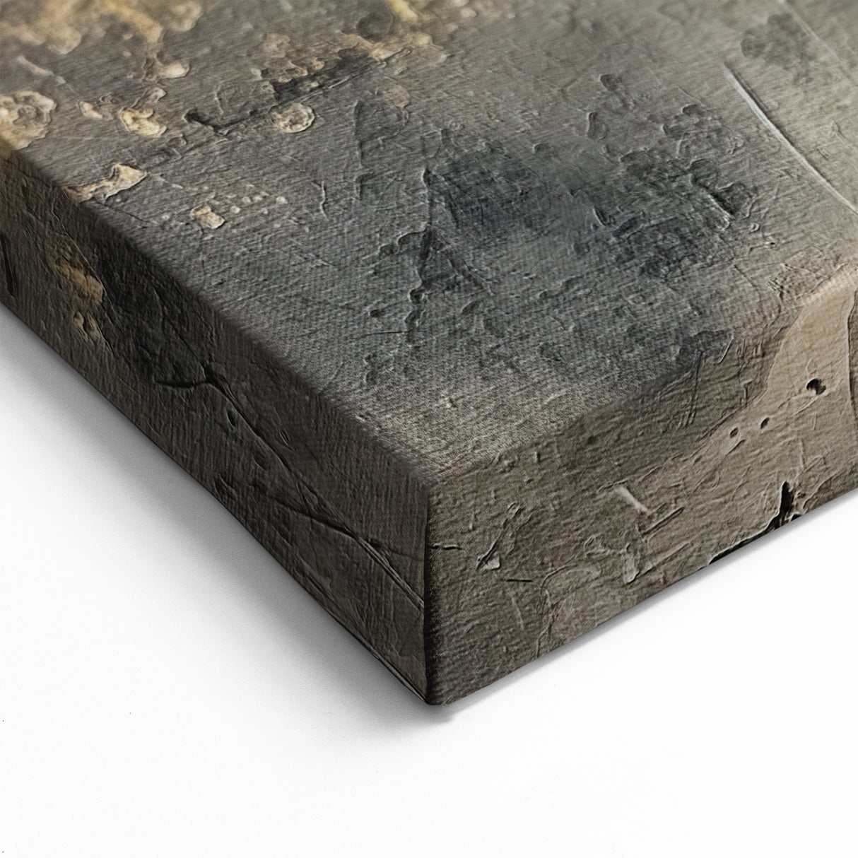 Abstract Landscape Art - Golden Horizon with Lone Tree Canvas Decor