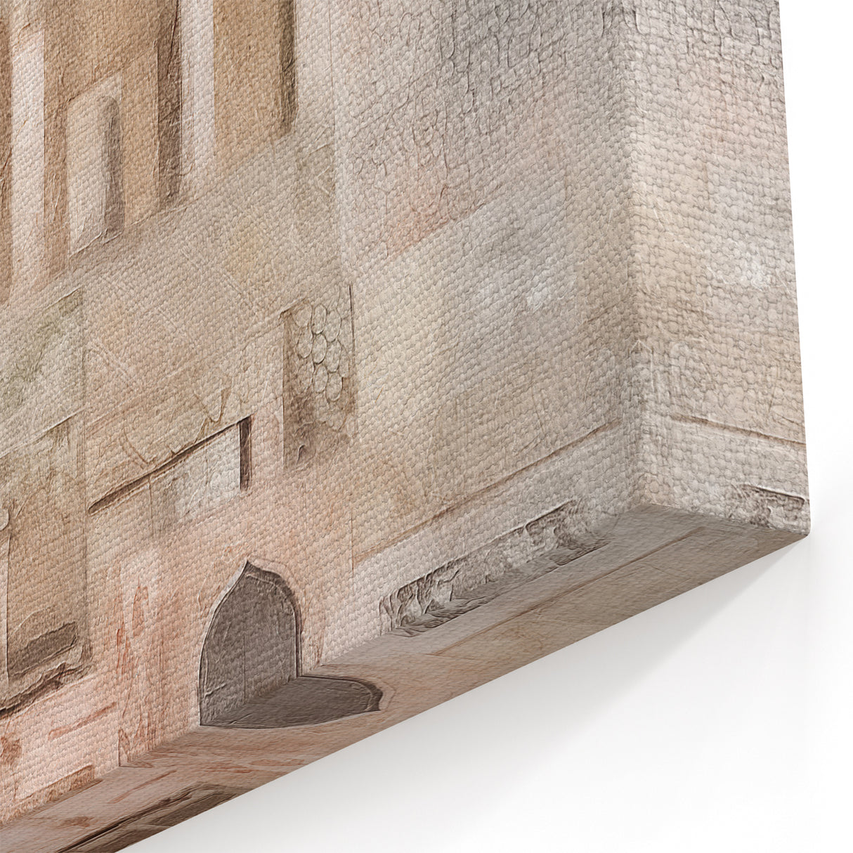 Vintage Architecture Art - Abstract Archways and Patterns Canvas Print