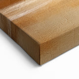 Contemporary Landscape Abstract - Golden Horizon with Soft Clouds Canvas Art