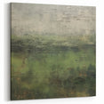 Abstract Nature Art - Lush Green Forest Textured Canvas Landscape