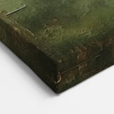 Abstract Nature Art - Lush Green Forest Textured Canvas Landscape