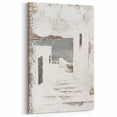 Seaside Architecture Art - Minimalist Coastal Village Canvas Print