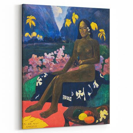 Modern Tropical Portrait - Vibrant Art Print by Paul Gauguin for Home Decor