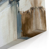 Modern Abstract Cityscape - Neutral Tones Urban Architecture Canvas Art