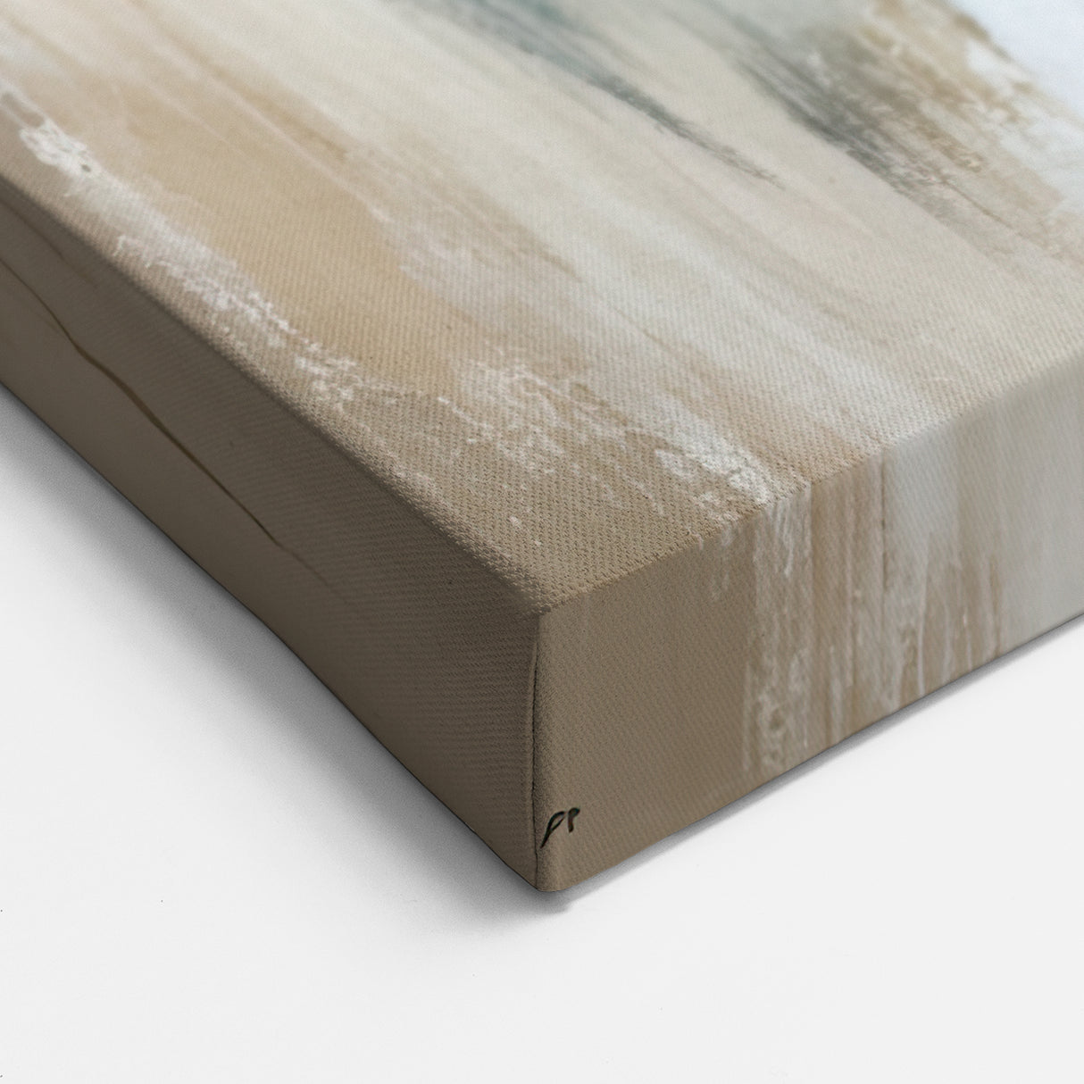 Modern Abstract Cityscape - Neutral Tones Urban Architecture Canvas Art