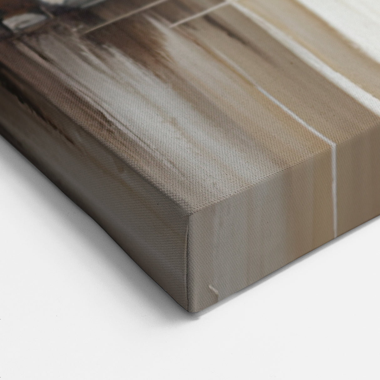 Rustic Village Street Art - Abstract Architecture Canvas Wall Decor