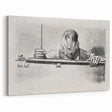 Expressive Sketch of Pool Player - Modern Art Print by George Bellows