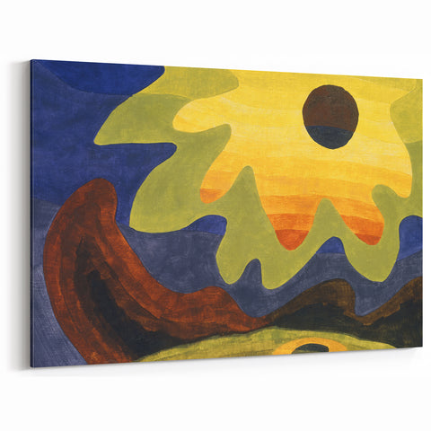 Abstract Sun Landscape - Vibrant Modern Art Print by Arthur Dove