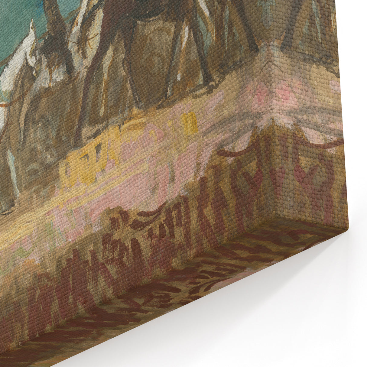 Exotic Riders - Dynamic Modern Art Print of Horsemen by Cyprián Majerník