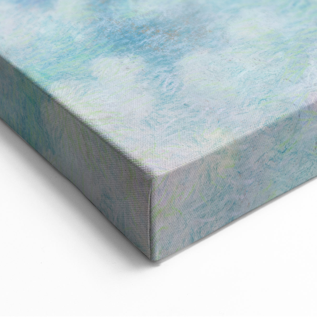 Dreamy Pastel Mountain Landscape - Soft Modern Art Print for Tranquil Decor