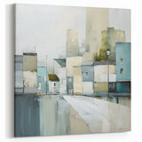 Modern Cityscape Wall Art - Abstract Urban Street Canvas Decor