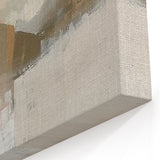 Abstract Mountain Landscape Art - Soft Earthy Tones Minimalist Decor