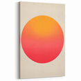 Vibrant Gradient Circle Art - Minimalist Sunset Glow Wall Decor