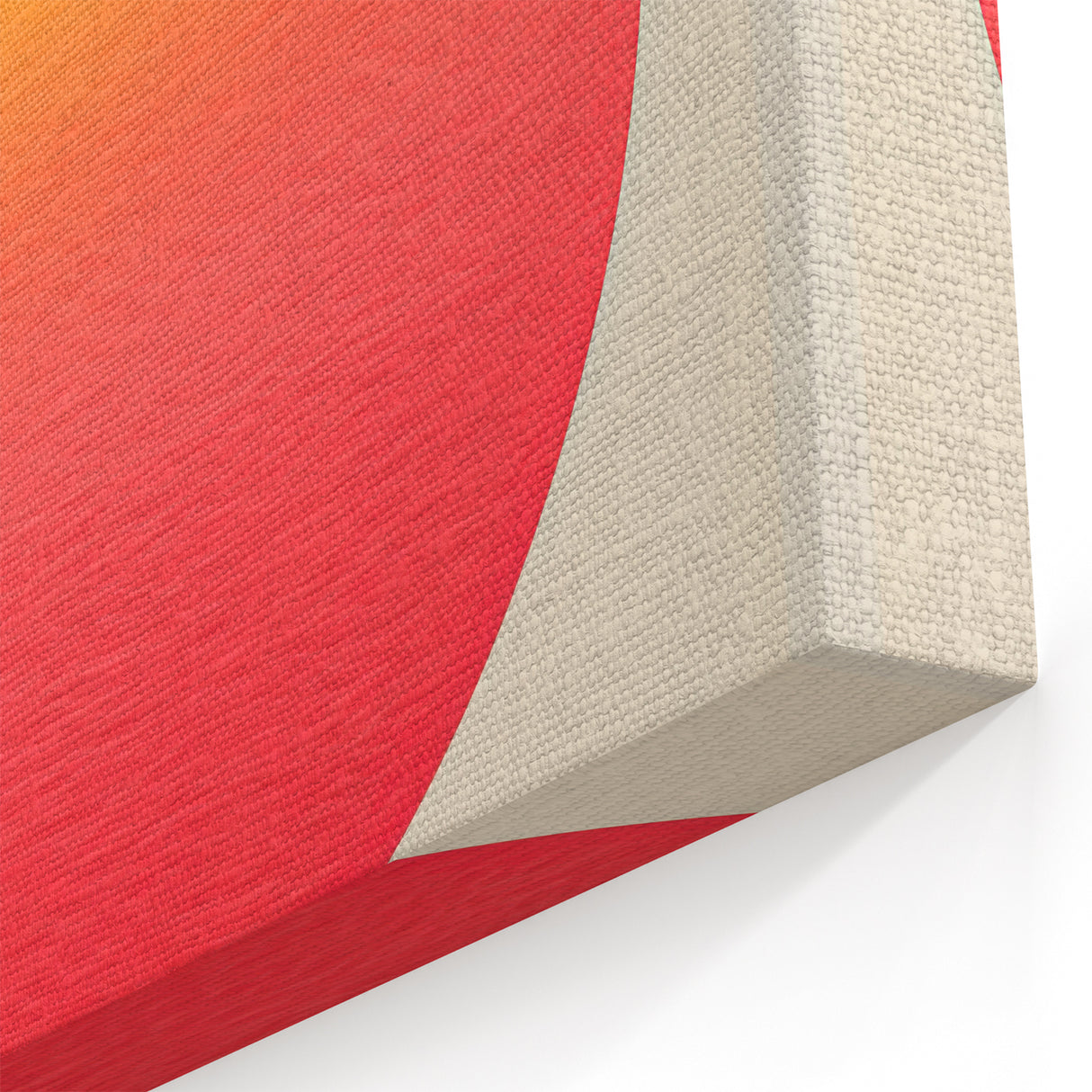 Vibrant Gradient Circle Art - Minimalist Sunset Glow Wall Decor