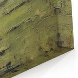 Misty Green Landscape Abstract – Tranquil Forest Canvas Art